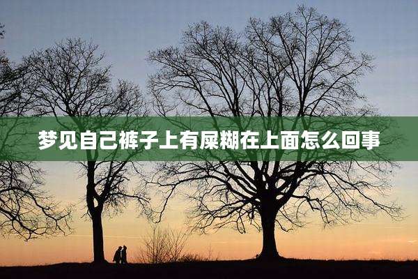 梦见自己裤子上有屎糊在上面怎么回事