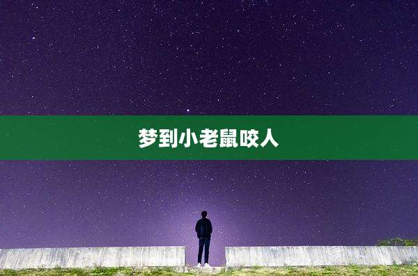梦到小老鼠咬人