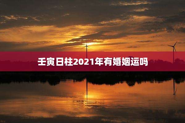 壬寅日柱2021年有婚姻运吗