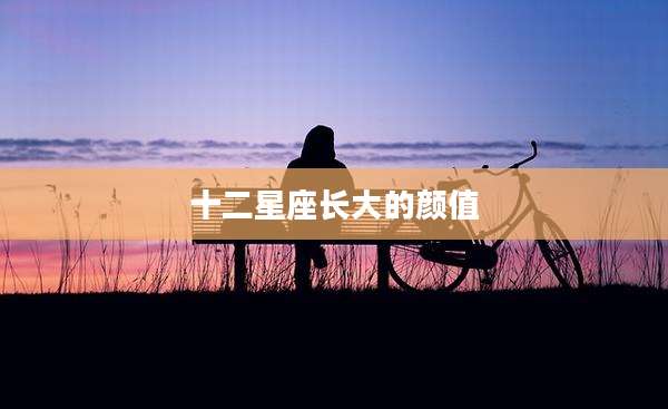 十二星座长大的颜值