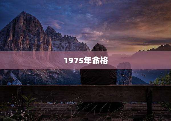 1975年命格