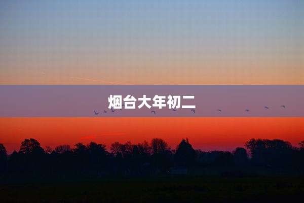 烟台大年初二