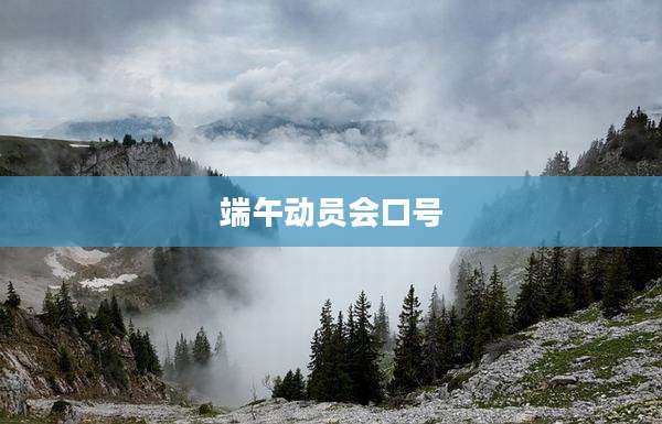 端午动员会口号