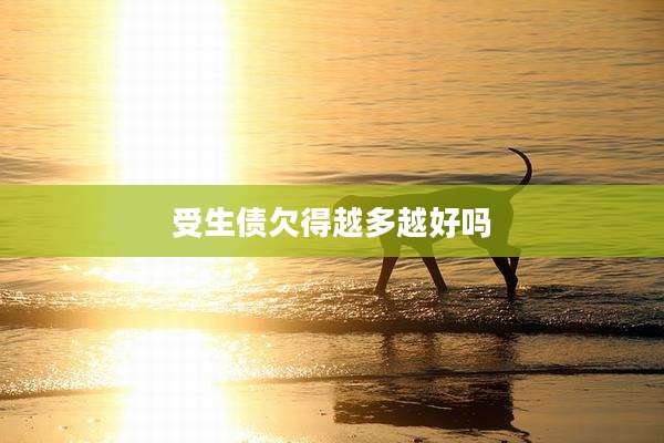 受生债欠得越多越好吗