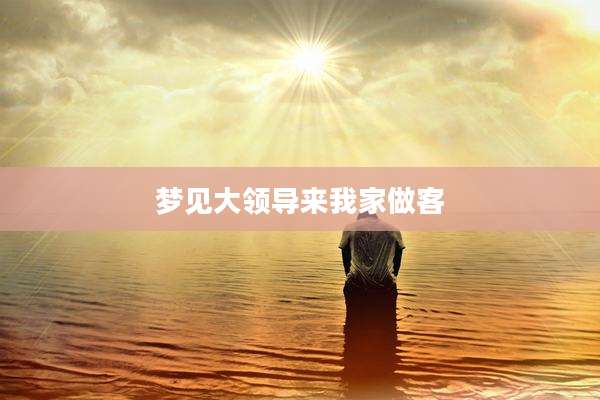梦见大领导来我家做客
