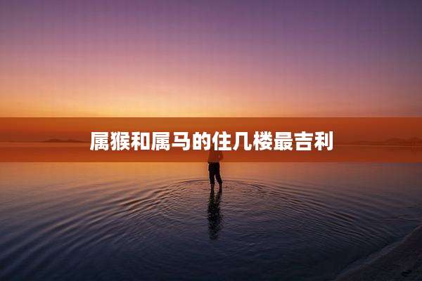 属猴和属马的住几楼最吉利
