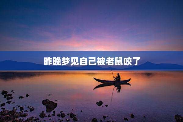 昨晚梦见自己被老鼠咬了