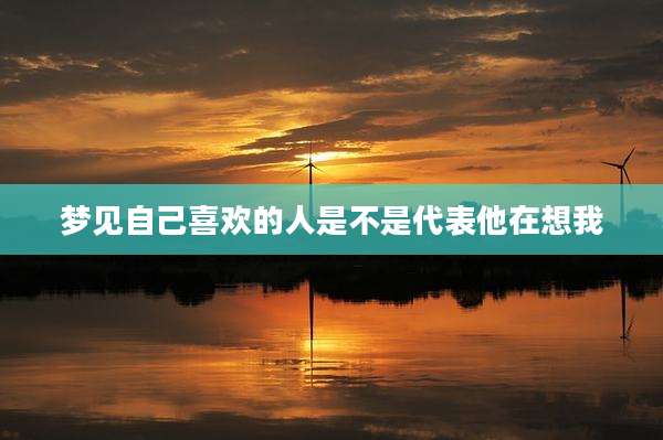 梦见自己喜欢的人是不是代表他在想我