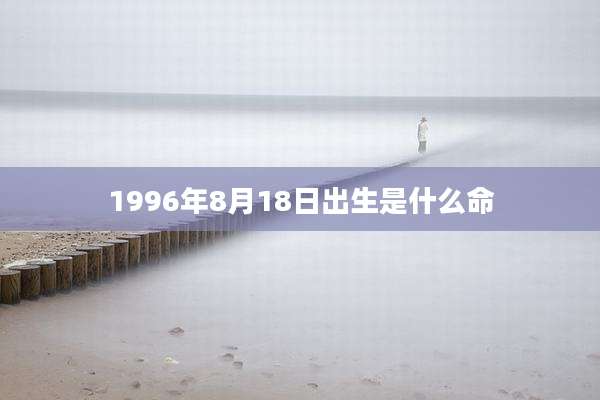 1996年8月18日出生是什么命