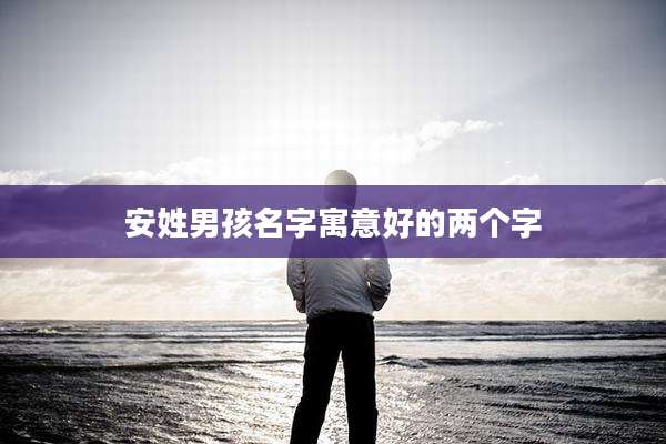 安姓男孩名字寓意好的两个字