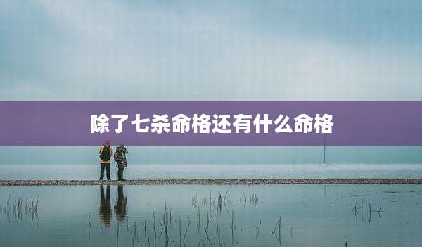 除了七杀命格还有什么命格