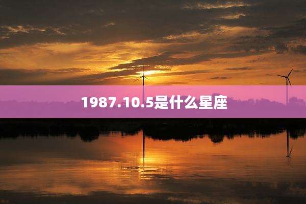 1987.10.5是什么星座