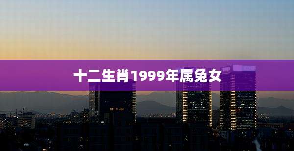 十二生肖1999年属兔女