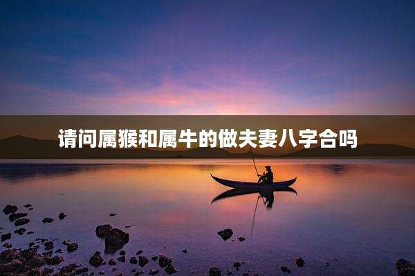 请问属猴和属牛的做夫妻八字合吗