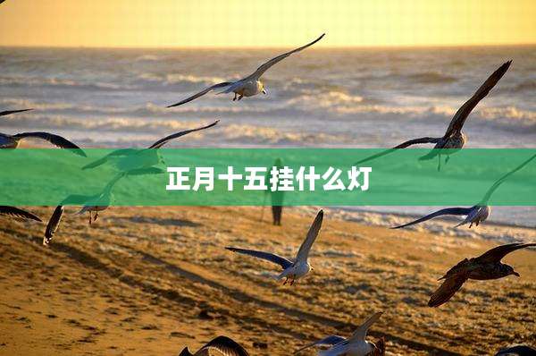 正月十五挂什么灯