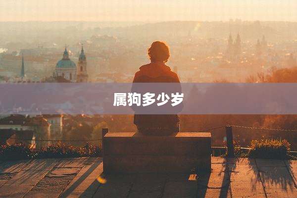 属狗多少岁
