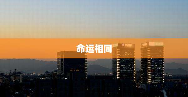 命运相同