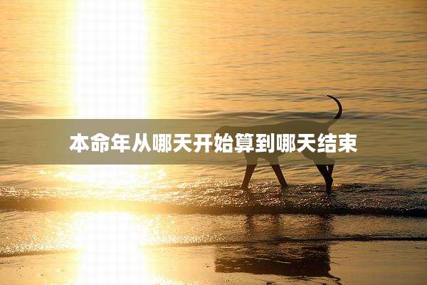 本命年从哪天开始算到哪天结束