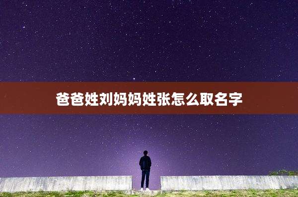 爸爸姓刘妈妈姓张怎么取名字