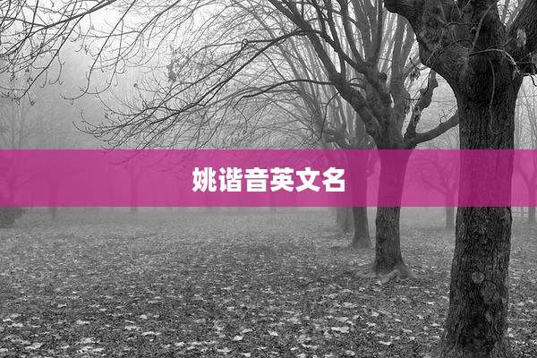 姚谐音英文名