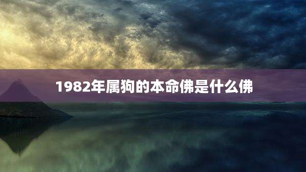 1982年属狗的本命佛是什么佛