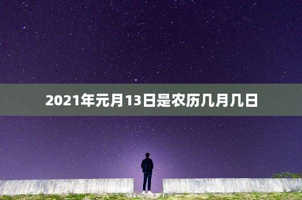 2021年元月13日是农历几月几日