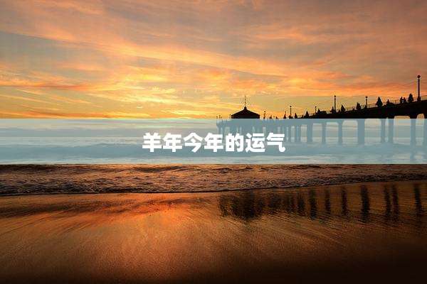 羊年今年的运气