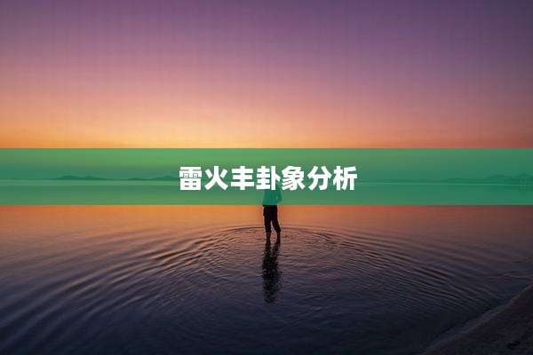 雷火丰卦象分析