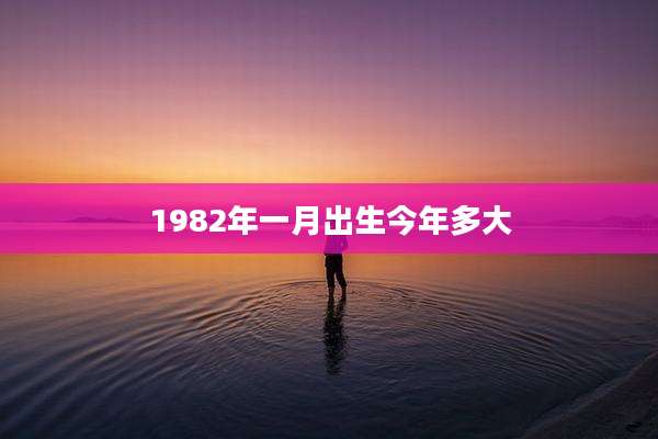1982年一月出生今年多大