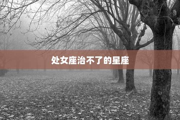 处女座治不了的星座