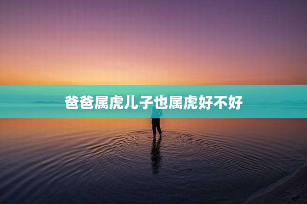 爸爸属虎儿子也属虎好不好