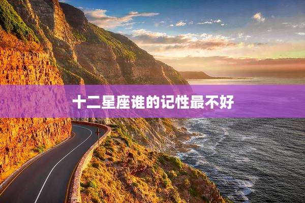 十二星座谁的记性最不好