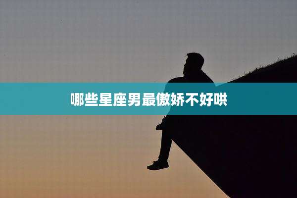 哪些星座男最傲娇不好哄
