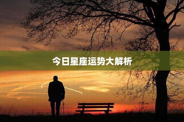 今日星座运势大解析