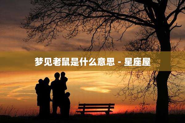 梦见老鼠是什么意思 - 星座屋