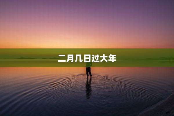 二月几日过大年