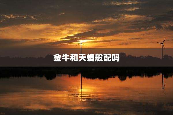 金牛和天蝎般配吗