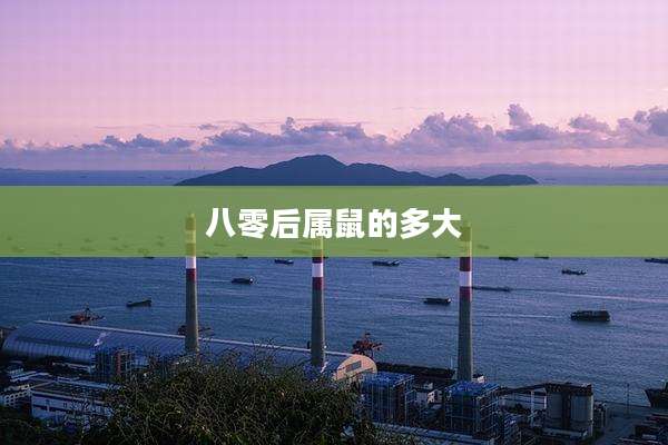 八零后属鼠的多大
