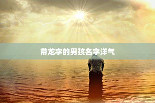 带龙字的男孩名字洋气