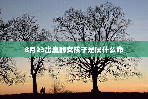 8月23出生的女孩子是属什么命