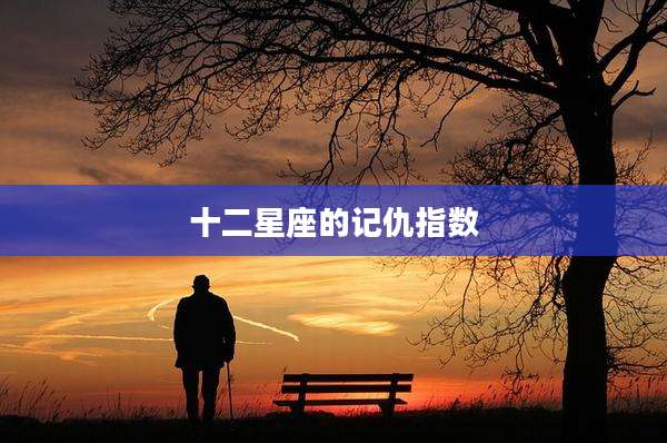 十二星座的记仇指数