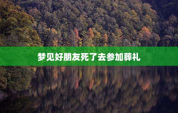 梦见好朋友死了去参加葬礼