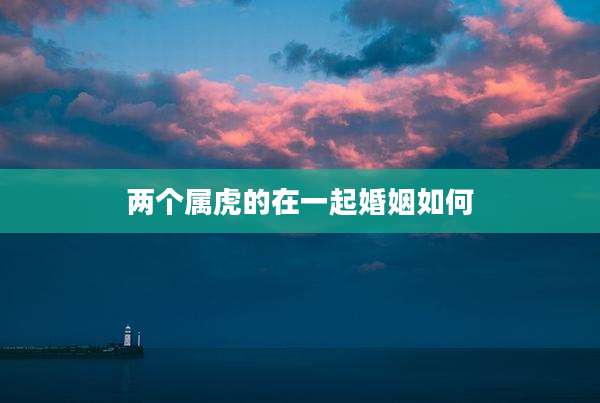 两个属虎的在一起婚姻如何