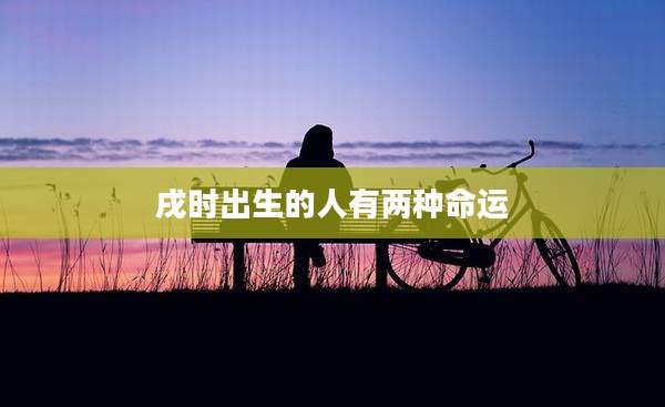 戌时出生的人有两种命运