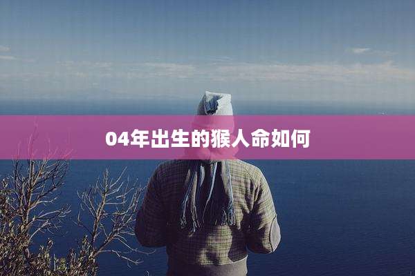 04年出生的猴人命如何