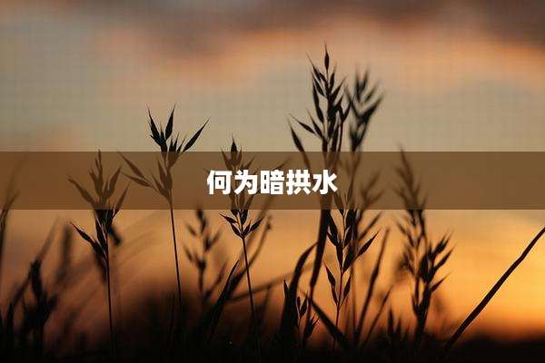 何为暗拱水