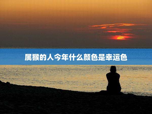 属猴的人今年什么颜色是幸运色