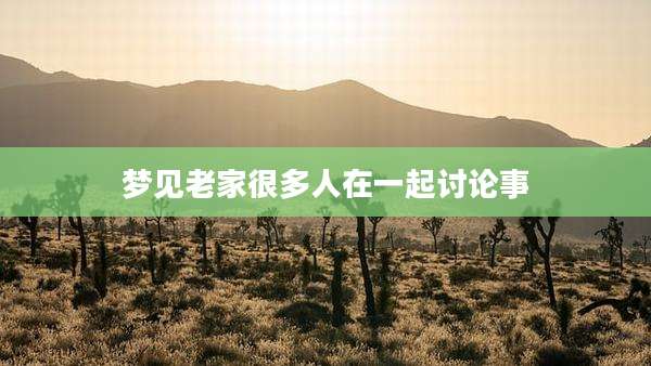 梦见老家很多人在一起讨论事