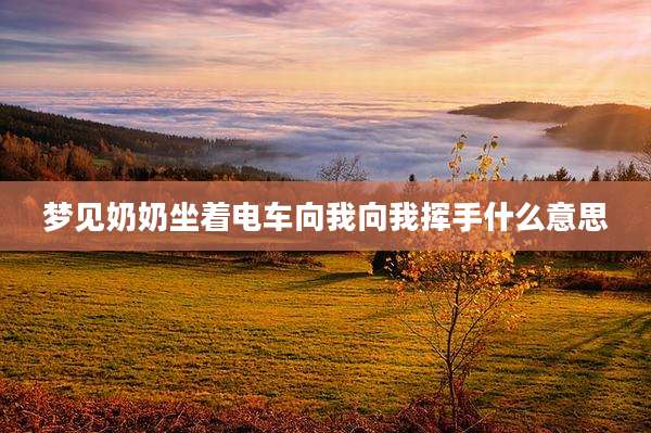 梦见奶奶坐着电车向我向我挥手什么意思