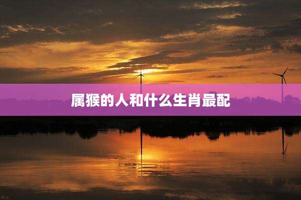 属猴的人和什么生肖最配